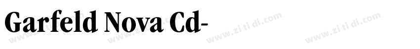 Garfeld Nova Cd字体转换 Garfeld Nova Cd字体转换